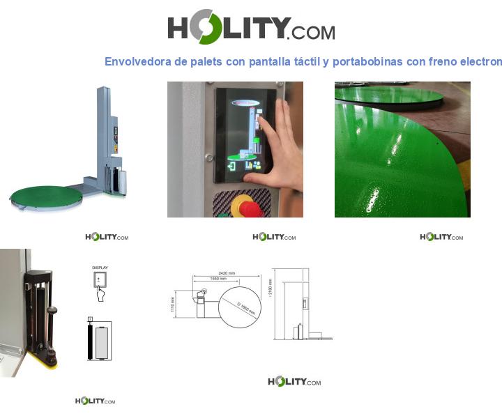 Envolvedora de palets con pantalla táctil y portabobinas con freno electromecánico h997_07