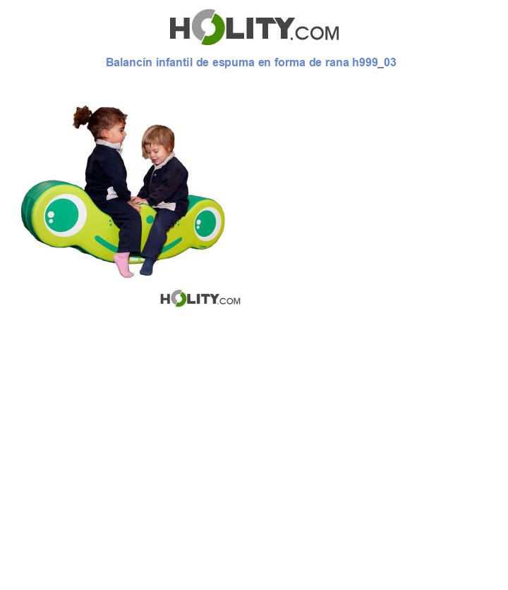Balancín infantil de espuma en forma de rana h999_03