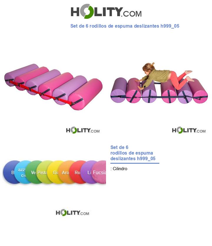 Set de 6 rodillos de espuma deslizantes h999_05