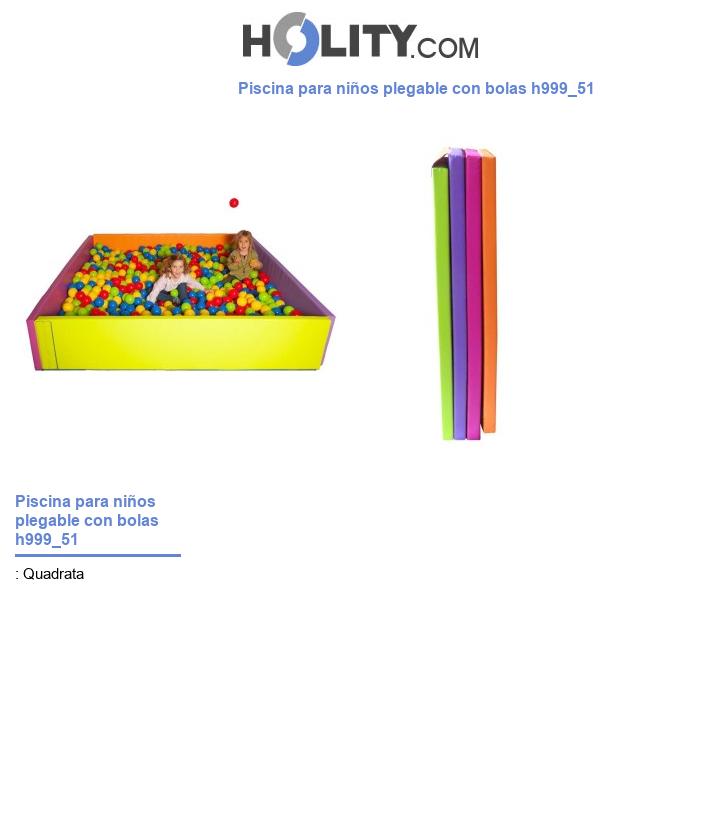 Piscina para niños plegable con bolas h999_51