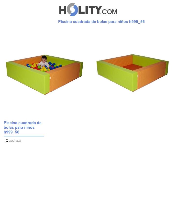 Piscina cuadrada de bolas para niños h999_56